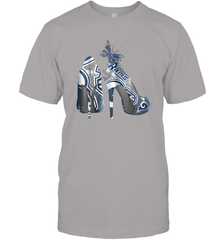 NFL Los Angeles Rams High Heel Butterfly Rhinestone Tide Men's T-Shirt - NFLFanGift