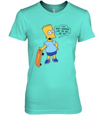 The Great Bart Simpson Who The Hell Are You School Ban of 1990 Shirt Women's The Boyfriend Tee - NFLFanGift