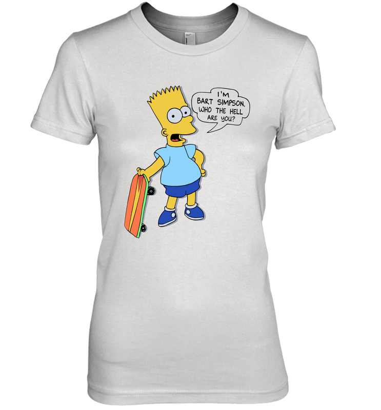 The Great Bart Simpson Who The Hell Are You School Ban of 1990 Shirt Women's The Boyfriend Tee - NFLFanGift