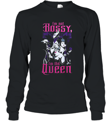 Disney Villains Night I'm not Bossy I'm The Queen Funny Halloween Maleficent Witch Costume Long Sleeve T-Shirt - NFLFanGift