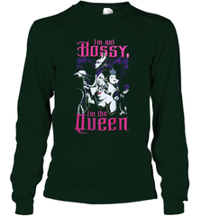 Disney Villains Night I'm not Bossy I'm The Queen Funny Halloween Maleficent Witch Costume Long Sleeve T-Shirt - NFLFanGift
