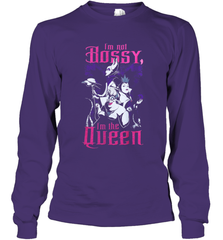 Disney Villains Night I'm not Bossy I'm The Queen Funny Halloween Maleficent Witch Costume Long Sleeve T-Shirt - NFLFanGift