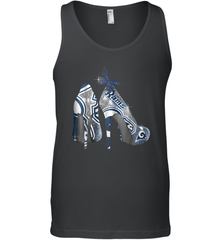 NFL Los Angeles Rams High Heel Butterfly Rhinestone Tide Tank Top - NFLFanGift