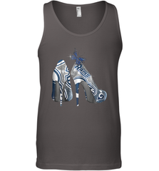 NFL Los Angeles Rams High Heel Butterfly Rhinestone Tide Tank Top - NFLFanGift