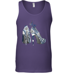 NFL Los Angeles Rams High Heel Butterfly Rhinestone Tide Tank Top - NFLFanGift