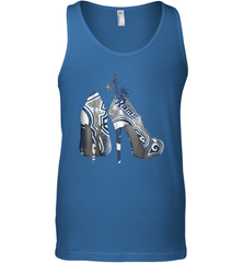 NFL Los Angeles Rams High Heel Butterfly Rhinestone Tide Tank Top - NFLFanGift