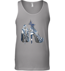 NFL Los Angeles Rams High Heel Butterfly Rhinestone Tide Tank Top - NFLFanGift