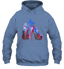NFL Buffalo Bill Rhinestone High Heels Butterfly Rhinestone Tide Hoodie - NFLFanGift