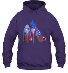 NFL Buffalo Bill Rhinestone High Heels Butterfly Rhinestone Tide Hoodie - NFLFanGift