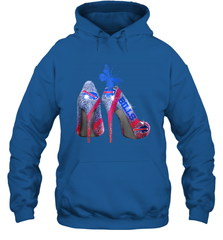 NFL Buffalo Bill Rhinestone High Heels Butterfly Rhinestone Tide Hoodie - NFLFanGift