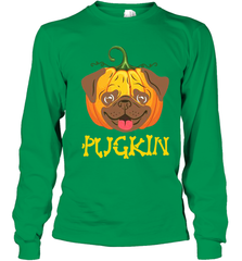 Funny Pugkin Pug Pumpkin Halloween Youth Long Sleeve T-Shirt - NFLFanGift
