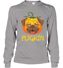 Funny Pugkin Pug Pumpkin Halloween Youth Long Sleeve T-Shirt - NFLFanGift