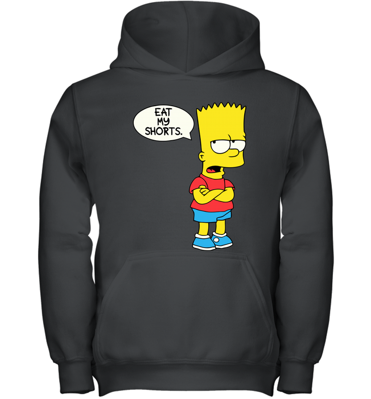 The Bart Simpson School Ban of 1990 Eat My Shorts Youth Hoodie - NFLFanGift
