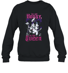 Disney Villains Night I'm not Bossy I'm The Queen Funny Halloween Maleficent Witch Costume Crewneck Sweatshirt - NFLFanGift