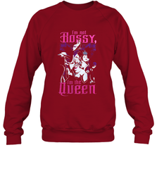 Disney Villains Night I'm not Bossy I'm The Queen Funny Halloween Maleficent Witch Costume Crewneck Sweatshirt - NFLFanGift