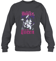 Disney Villains Night I'm not Bossy I'm The Queen Funny Halloween Maleficent Witch Costume Crewneck Sweatshirt - NFLFanGift