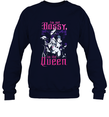 Disney Villains Night I'm not Bossy I'm The Queen Funny Halloween Maleficent Witch Costume Crewneck Sweatshirt - NFLFanGift