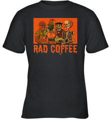 Rad Coffee Halloween Youth T-Shirt - NFLFanGift
