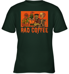 Rad Coffee Halloween Youth T-Shirt - NFLFanGift
