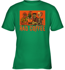 Rad Coffee Halloween Youth T-Shirt - NFLFanGift