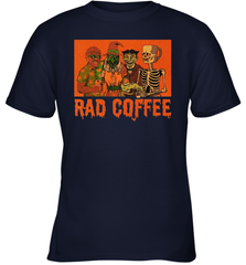 Rad Coffee Halloween Youth T-Shirt - NFLFanGift