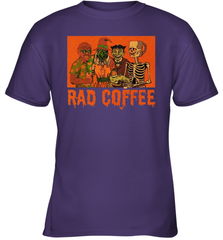 Rad Coffee Halloween Youth T-Shirt - NFLFanGift