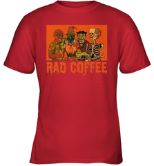 Rad Coffee Halloween Youth T-Shirt - NFLFanGift