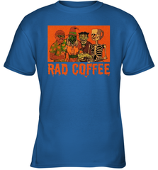 Rad Coffee Halloween Youth T-Shirt - NFLFanGift