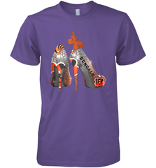 NFL Cincinnati Bengals Rhinestone High Heels Men's Premium T-Shirt - NFLFanGift