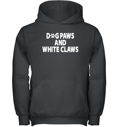 Dog Paws And White Claws Youth Hoodie - NFLFanGift