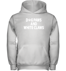 Dog Paws And White Claws Youth Hoodie - NFLFanGift