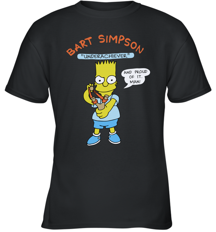 The Bart Simpson School Ban of 1990 Underarchiever Youth T-Shirt - NFLFanGift