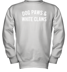 Dog Paws And White Claws 1 Youth Sweatshirt - NFLFanGift