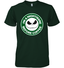 Starbucks Inspired Jack Skellington Coffee I'm A Nightmare Before Coffee Men's Premium T-Shirt - NFLFanGift