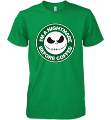 Starbucks Inspired Jack Skellington Coffee I'm A Nightmare Before Coffee Men's Premium T-Shirt - NFLFanGift