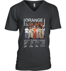 Orange is the new black signature Men's Vneck - NFLFanGift