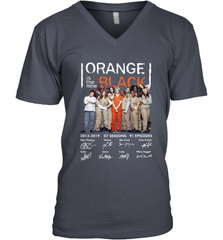 Orange is the new black signature Men's Vneck - NFLFanGift