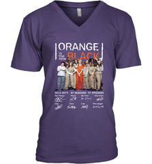 Orange is the new black signature Men's Vneck - NFLFanGift