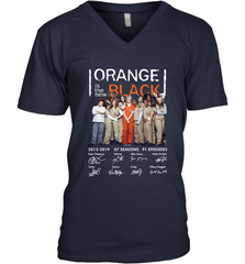 Orange is the new black signature Men's Vneck - NFLFanGift