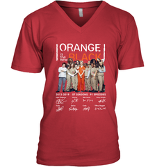 Orange is the new black signature Men's Vneck - NFLFanGift
