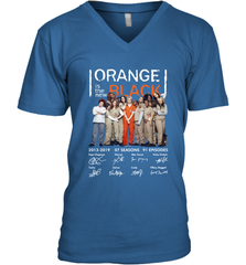 Orange is the new black signature Men's Vneck - NFLFanGift