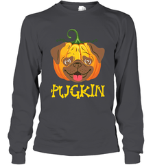 Funny Pugkin Pug Pumpkin Halloween Long Sleeve T-Shirt - NFLFanGift