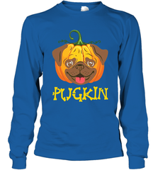 Funny Pugkin Pug Pumpkin Halloween Long Sleeve T-Shirt - NFLFanGift