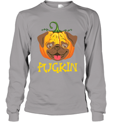 Funny Pugkin Pug Pumpkin Halloween Long Sleeve T-Shirt - NFLFanGift