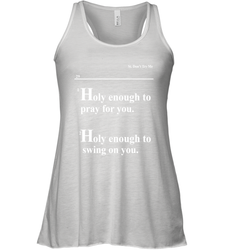 Lovely Mimi Holy Enough To Pray For You Hood Enough To Swing On You Racerback Tank - NFLFanGift