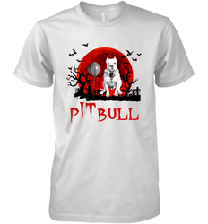 Halloween Stephen king IT Pitbull Moon Shadow shirt Men's Premium T-Shirt - NFLFanGift
