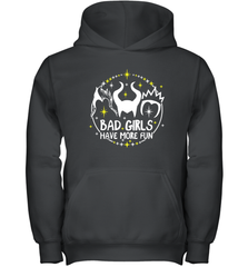 Bad Girls Have More Fun Halloween Maleficent Witch Costume Youth Hoodie - NFLFanGift