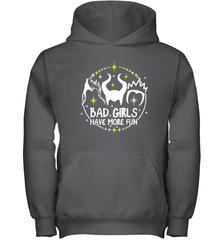 Bad Girls Have More Fun Halloween Maleficent Witch Costume Youth Hoodie - NFLFanGift
