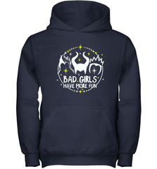 Bad Girls Have More Fun Halloween Maleficent Witch Costume Youth Hoodie - NFLFanGift