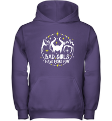 Bad Girls Have More Fun Halloween Maleficent Witch Costume Youth Hoodie - NFLFanGift